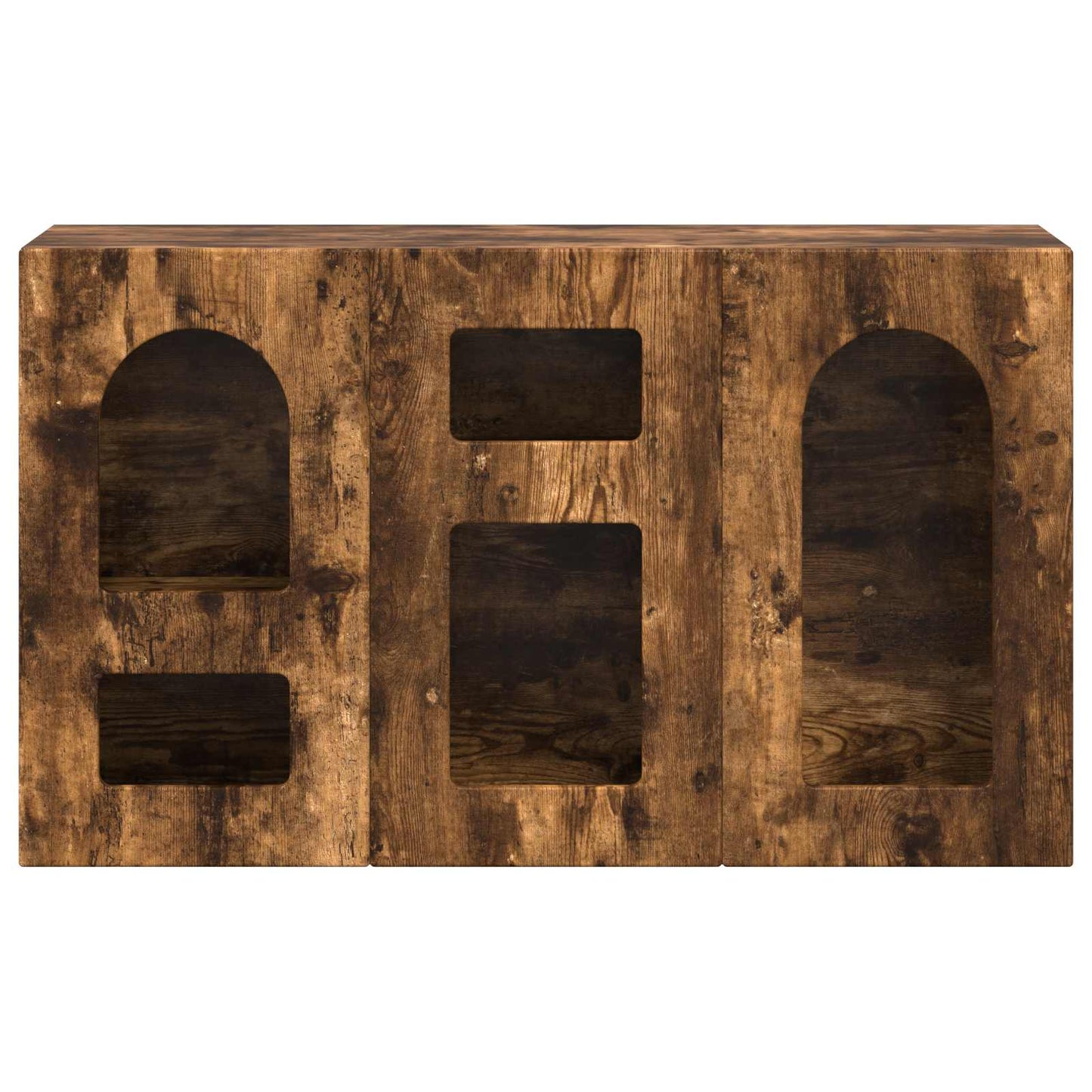 vidaXL Πλαϊνό γραφείο Καπνιστό Δρύς 100 x 35 x 59 εκ