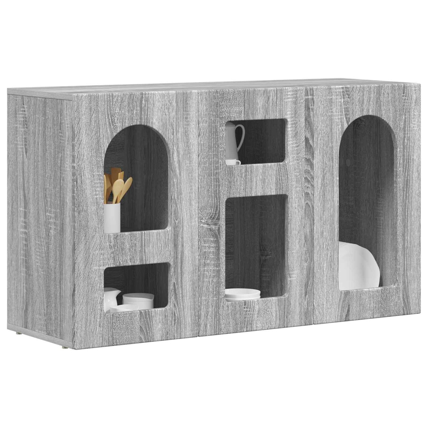 vidaXL Πλαϊνό γραφείο Γκρίζο Σονομα 100 x 35 x 59 εκ