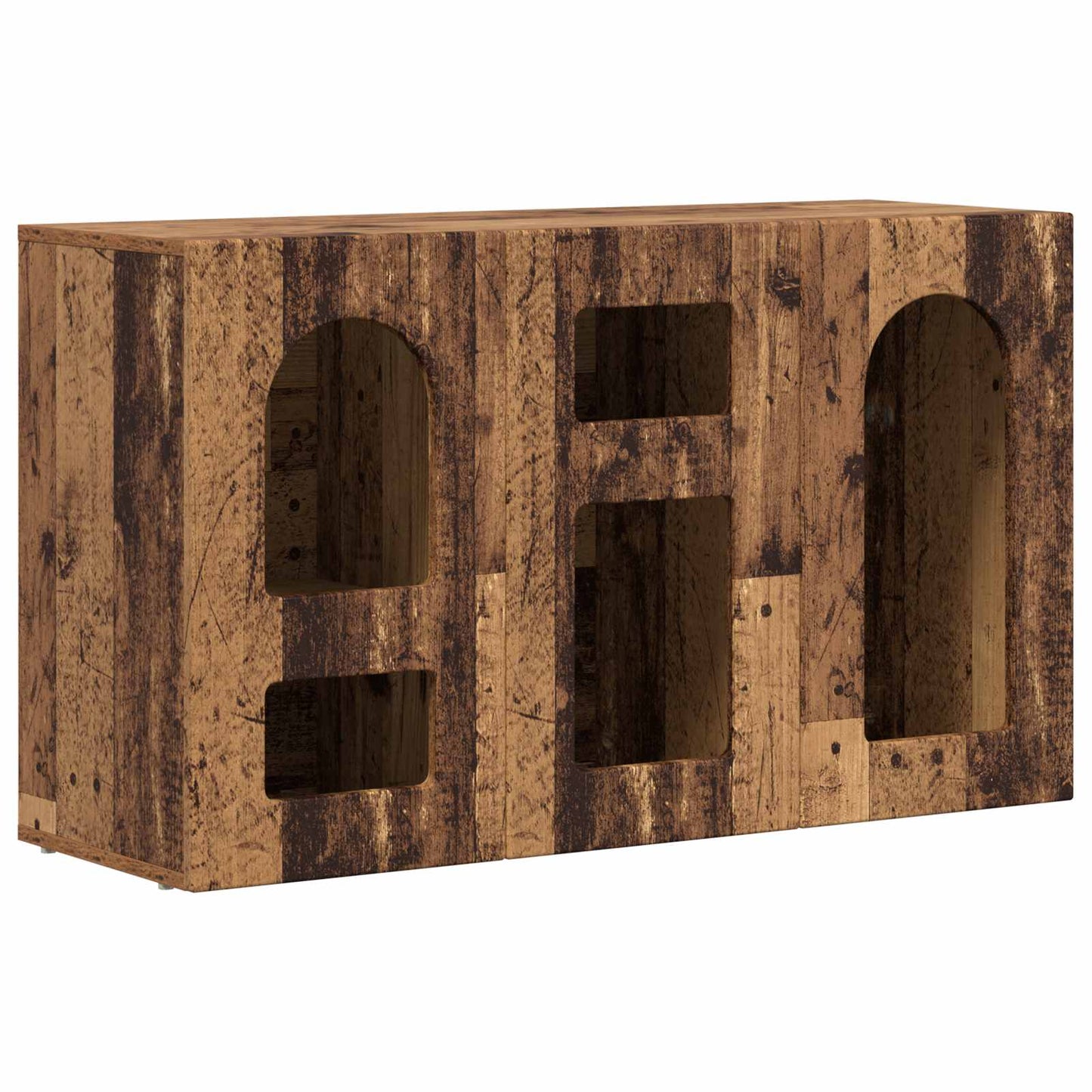 vidaXL Πλαϊνό γραφείο Παλιό ξύλο 100 x 35 x 59 εκ Επεξεργασμένο ξύλο