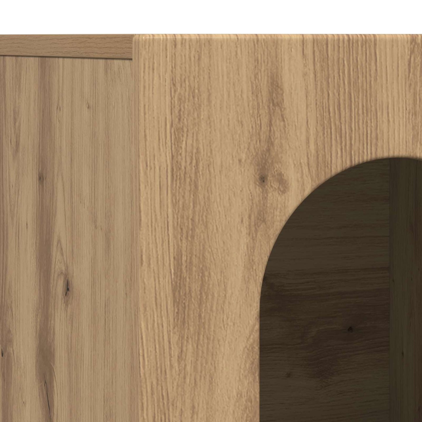 vidaXL Πλαϊνό γραφείο Artisan Oak 100 x 35 x 59 εκ Επεξεργασμένο ξύλο