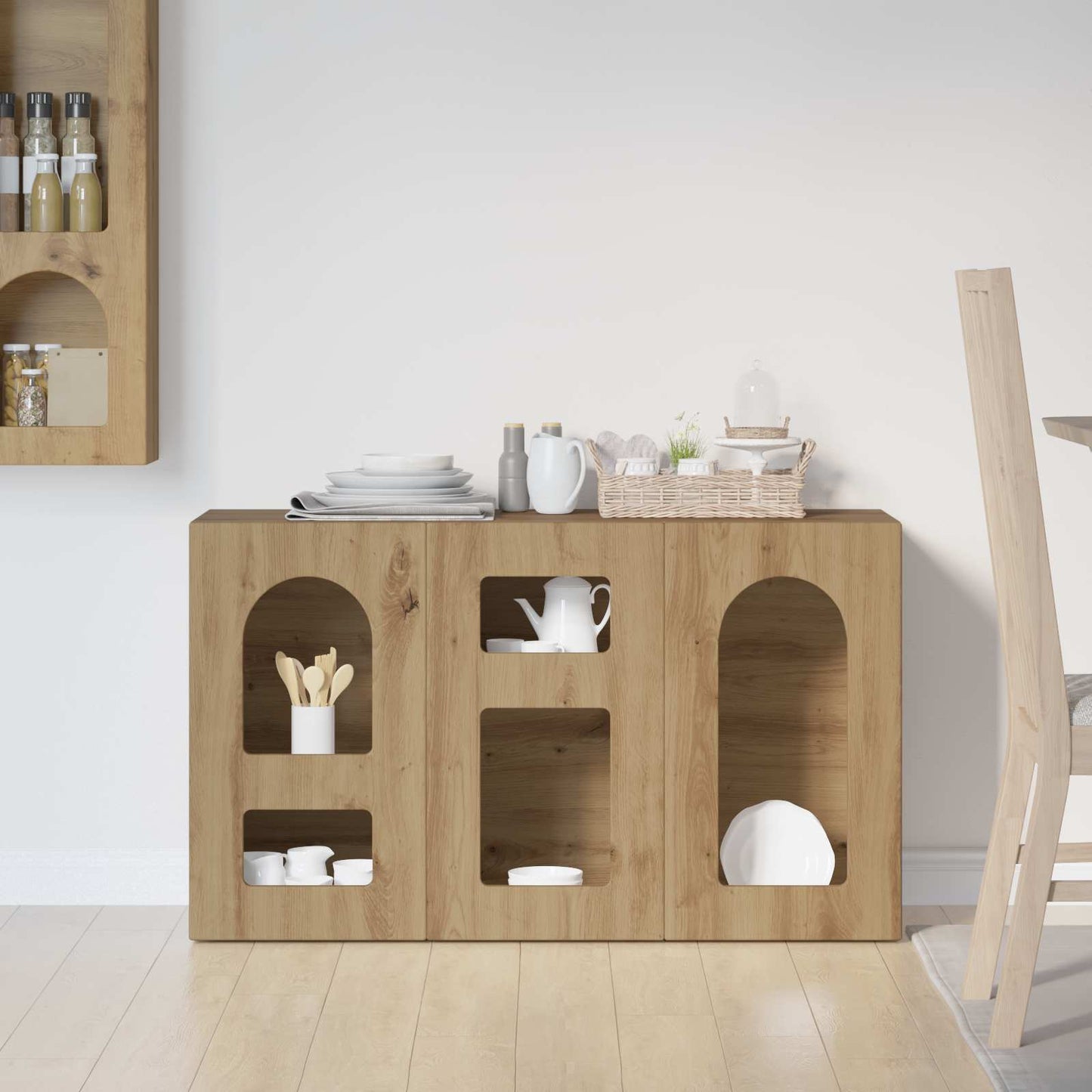 vidaXL Πλαϊνό γραφείο Artisan Oak 100 x 35 x 59 εκ Επεξεργασμένο ξύλο