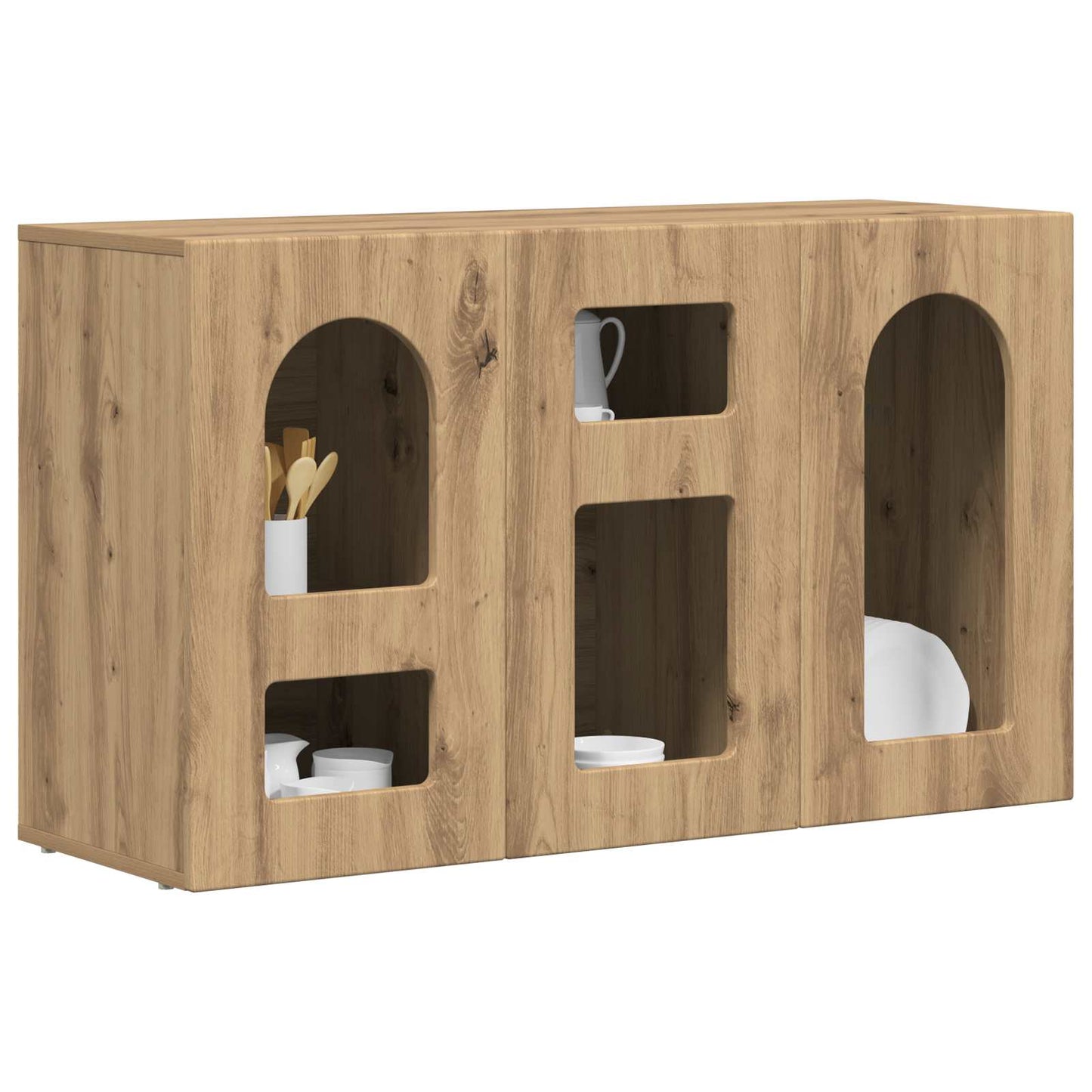 vidaXL Πλαϊνό γραφείο Artisan Oak 100 x 35 x 59 εκ Επεξεργασμένο ξύλο