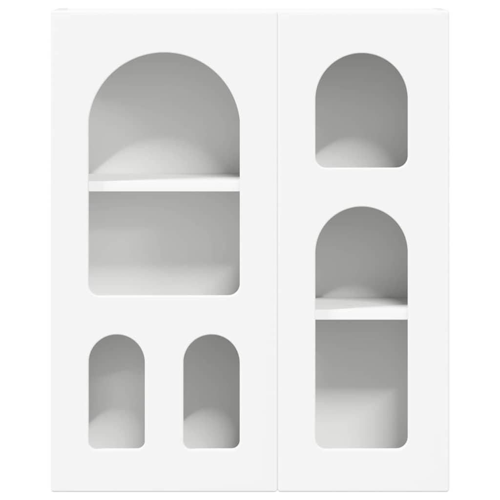 vidaXL Κρεμαστό ντουλάπι Λευκό 59 x 20 x 71.5 εκ Επεξεργασμένο ξύλο