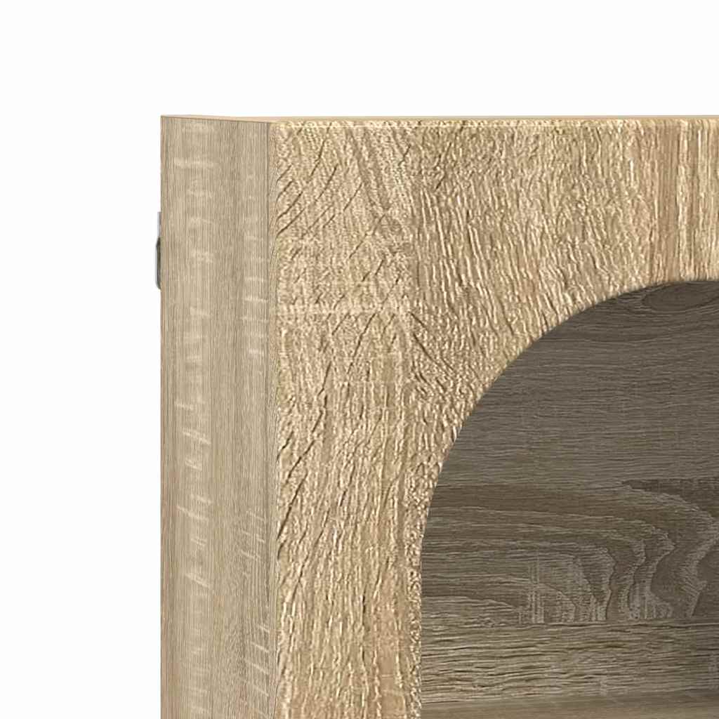 vidaXL Κρεμαστό ντουλάπι με ράφι Δρύς Sonoma 59 x 20 x 71.5 εκ