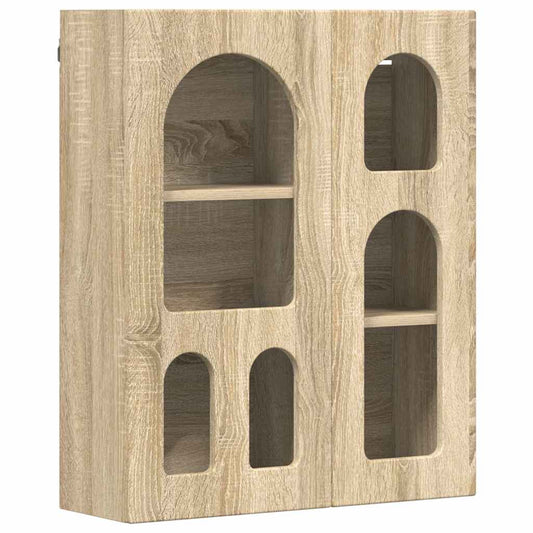 vidaXL Κρεμαστό ντουλάπι με ράφι Δρύς Sonoma 59 x 20 x 71.5 εκ