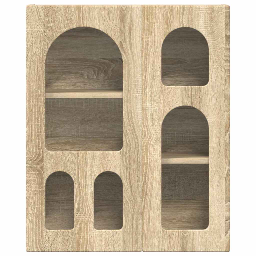 vidaXL Κρεμαστό ντουλάπι με ράφι Δρύς Sonoma 59 x 20 x 71.5 εκ