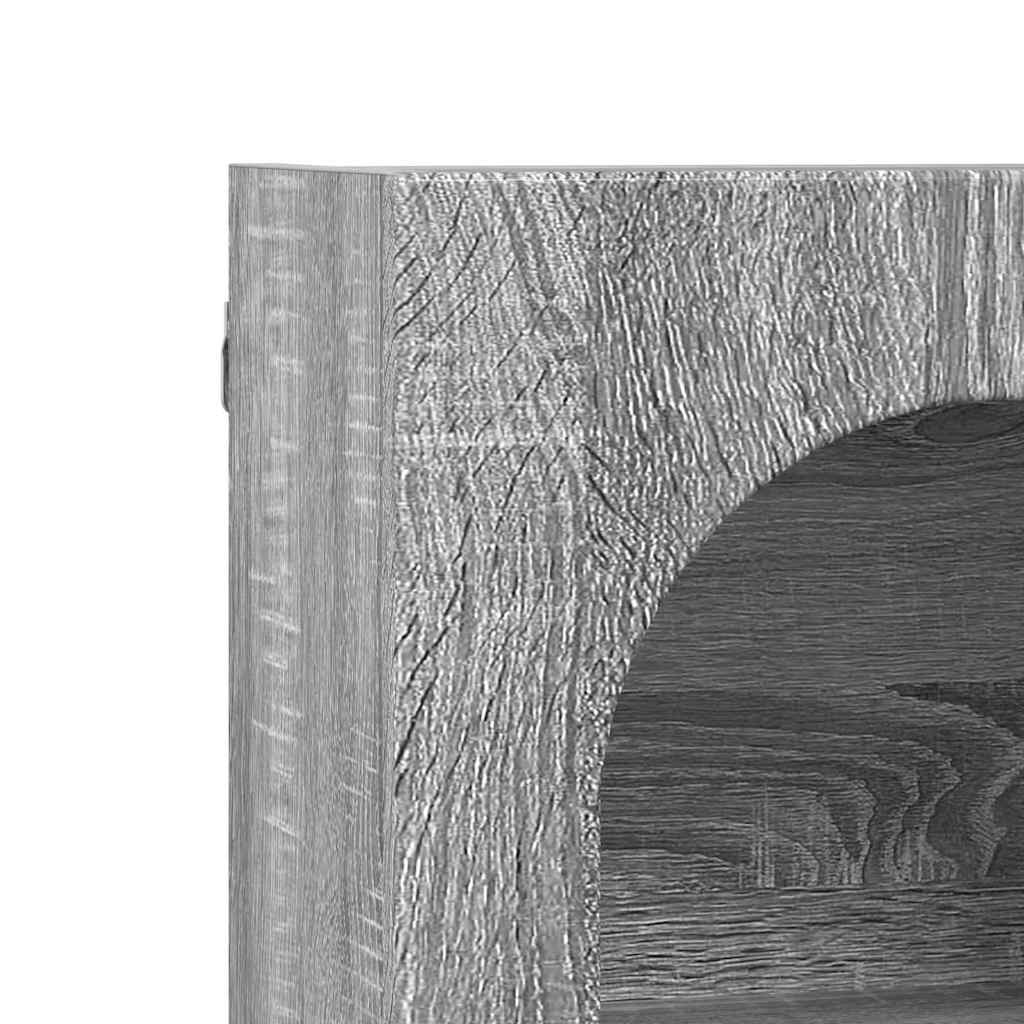 vidaXL Κρεμαστό ντουλάπι με ράφι Γκρίζο Σονομα 59 x 20 x 71.5 εκ