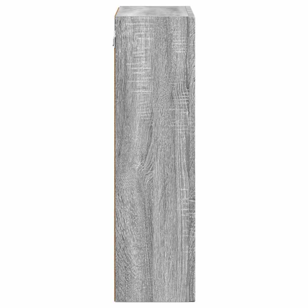 vidaXL Κρεμαστό ντουλάπι με ράφι Γκρίζο Σονομα 59 x 20 x 71.5 εκ