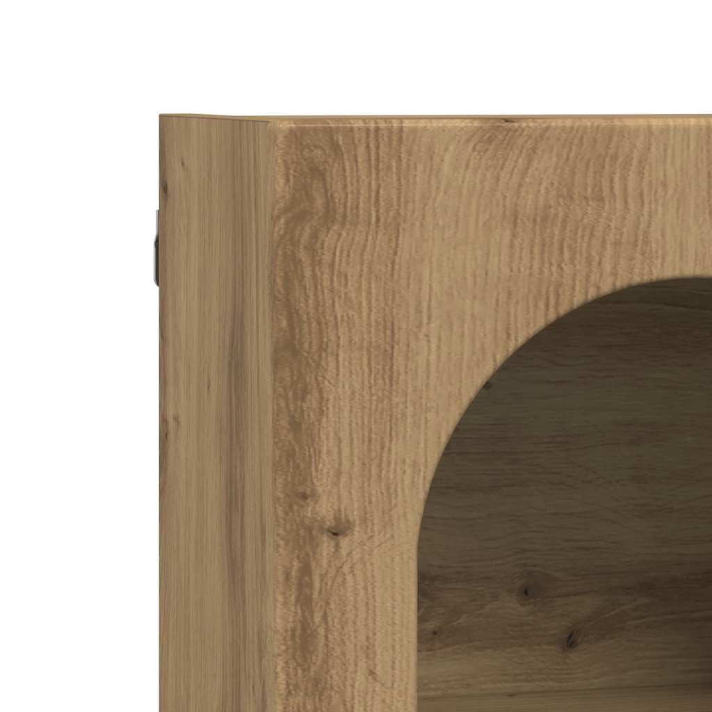 vidaXL Κρεμαστό ντουλάπι με ράφι Artisan Oak 59 x 20 x 71.5 εκ