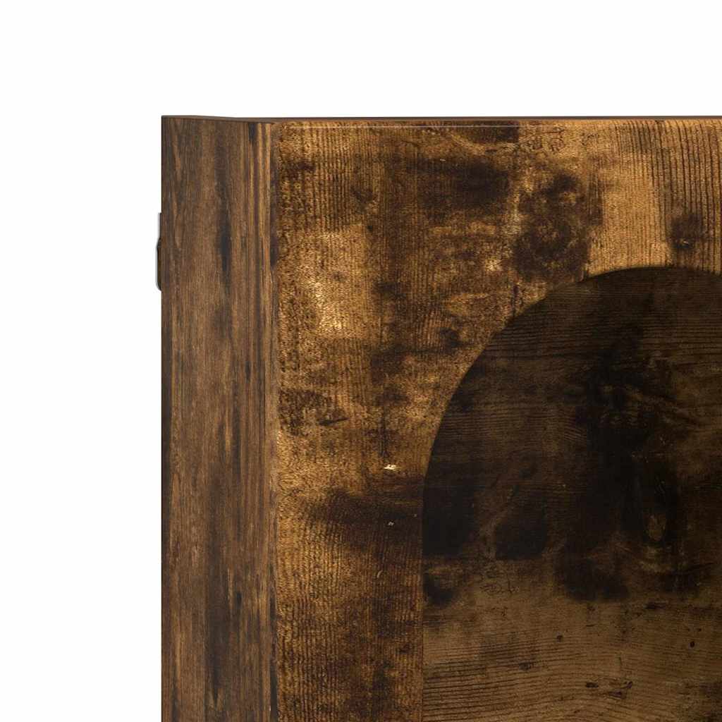 vidaXL Κρεμαστό ντουλάπι με ράφι Καπνιστό Δρύς 59 x 20 x 100 εκ