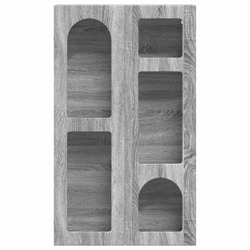 vidaXL Κρεμαστό ντουλάπι με ράφι Γκρίζο Σονομα 59 x 20 x 100 εκ