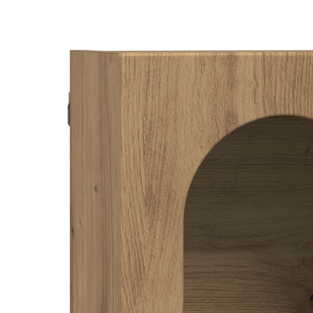 vidaXL Κρεμαστό ντουλάπι με ράφι Artisan Oak 59 x 20 x 100 εκ