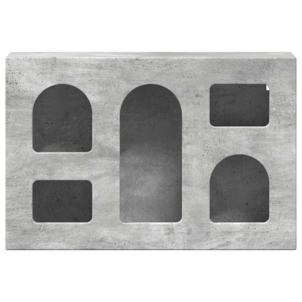 vidaXL Κρεμαστό ντουλάπι με ράφι Σκυρόδεμα Γκρι 60 x 20 x 40 εκ