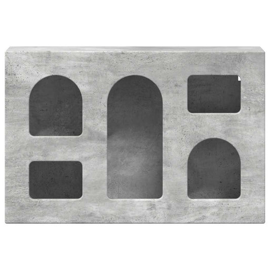 vidaXL Κρεμαστό ντουλάπι με ράφι Σκυρόδεμα Γκρι 60 x 20 x 40 εκ