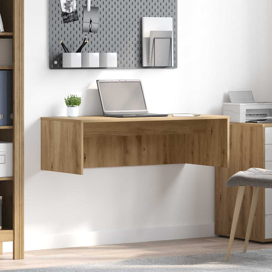 vidaXL Επιτοίχιο γραφείο Artisan Oak Επεξεργασμένο Ξύλο