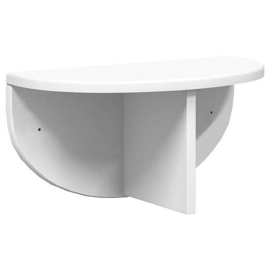 vidaXL Ράφι Τοίχου Επιτοίχιο Λευκό 38 x 19 x 19 εκ Επεξεργασμένο ξύλο