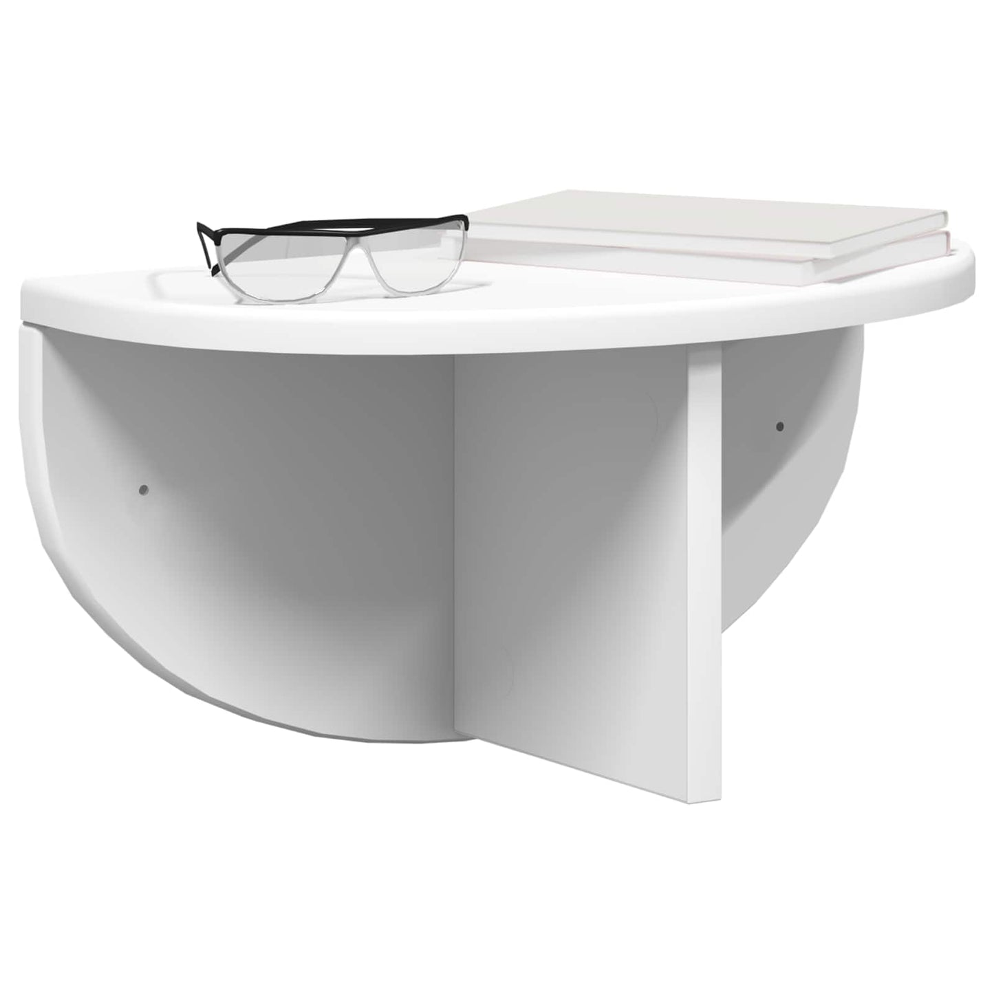 vidaXL Ράφι Τοίχου 2 pcs Λευκό 38 x 19 x 19 εκ Επεξεργασμένο ξύλο