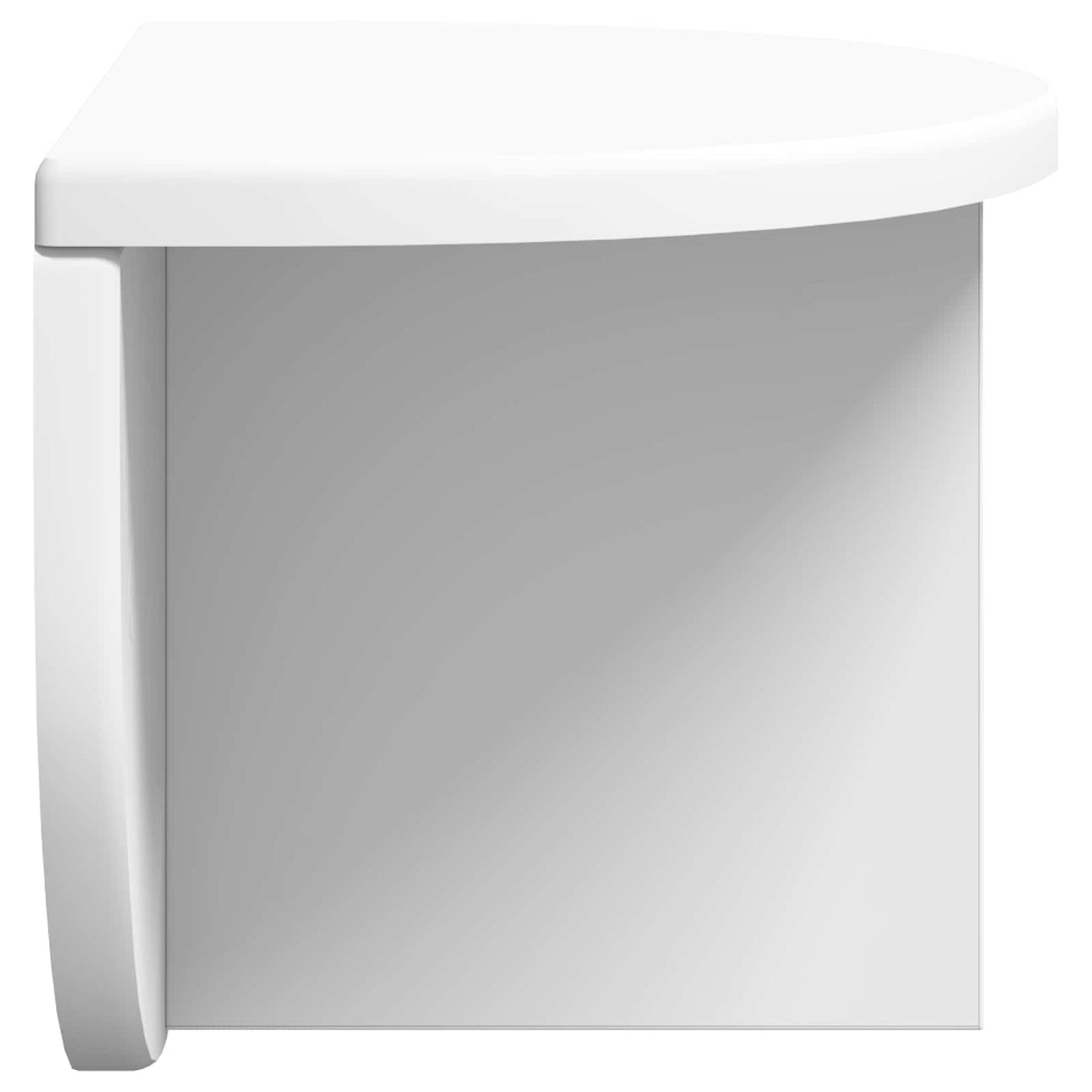 vidaXL Ράφι Τοίχου 2 pcs Λευκό 38 x 19 x 19 εκ Επεξεργασμένο ξύλο