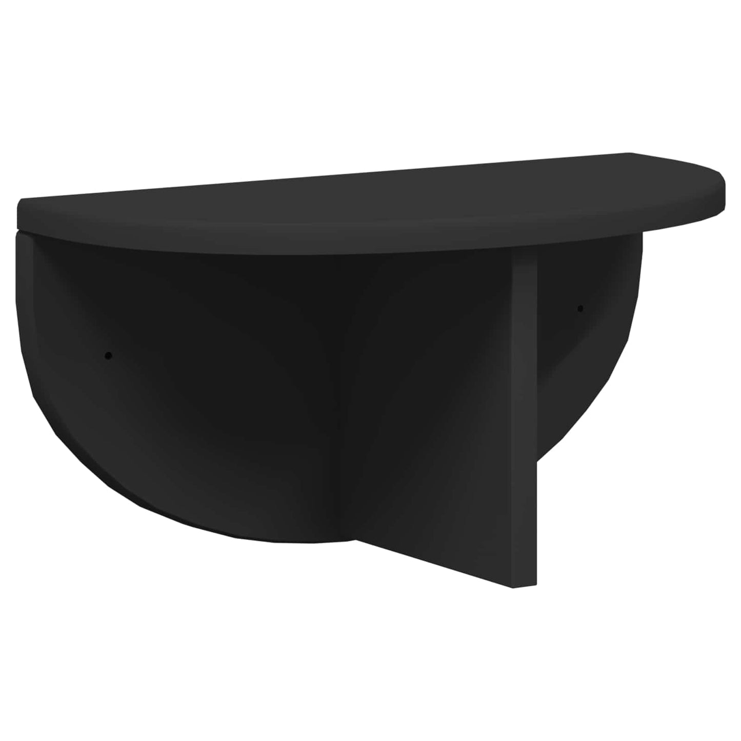 vidaXL Ράφι Τοίχου 2 pcs Μαύρο 38 x 19 x 19 εκ Επεξεργασμένο ξύλο