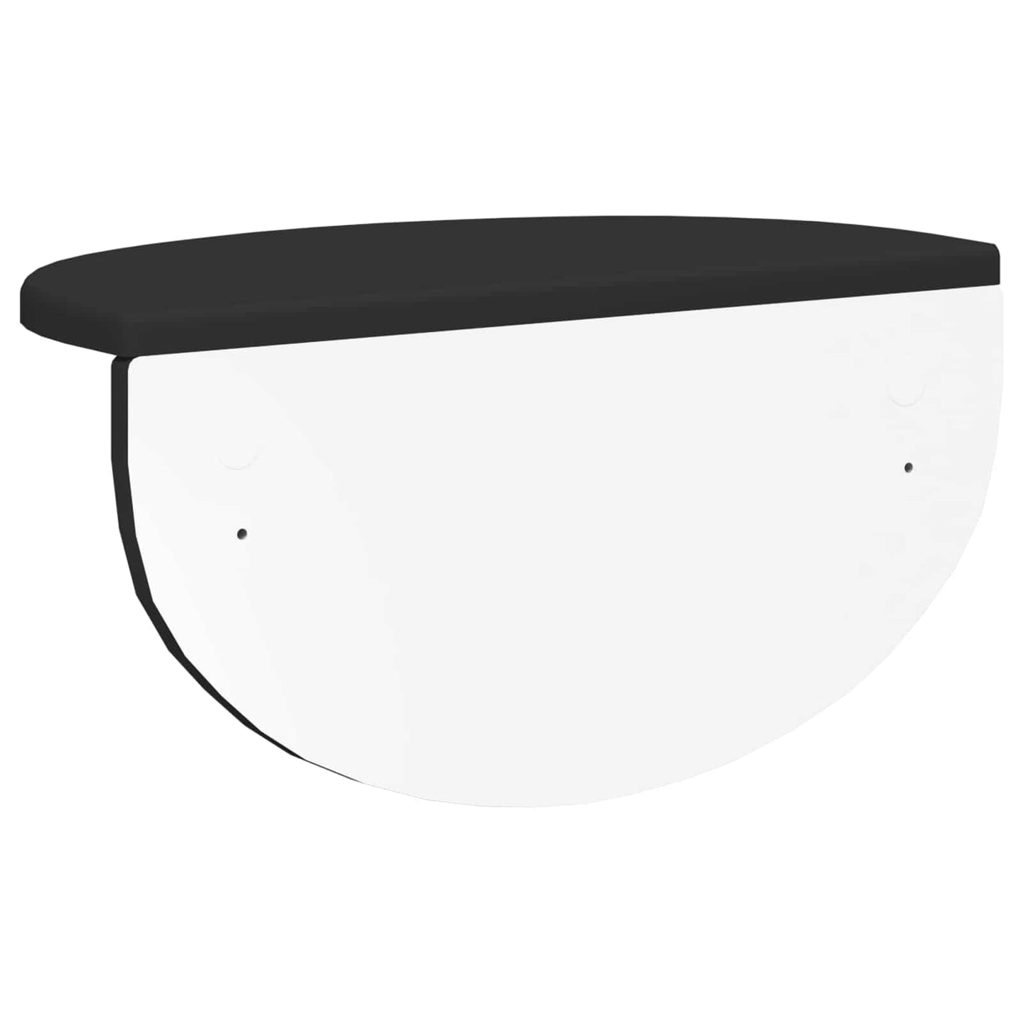 vidaXL Ράφι Τοίχου 2 pcs Μαύρο 38 x 19 x 19 εκ Επεξεργασμένο ξύλο