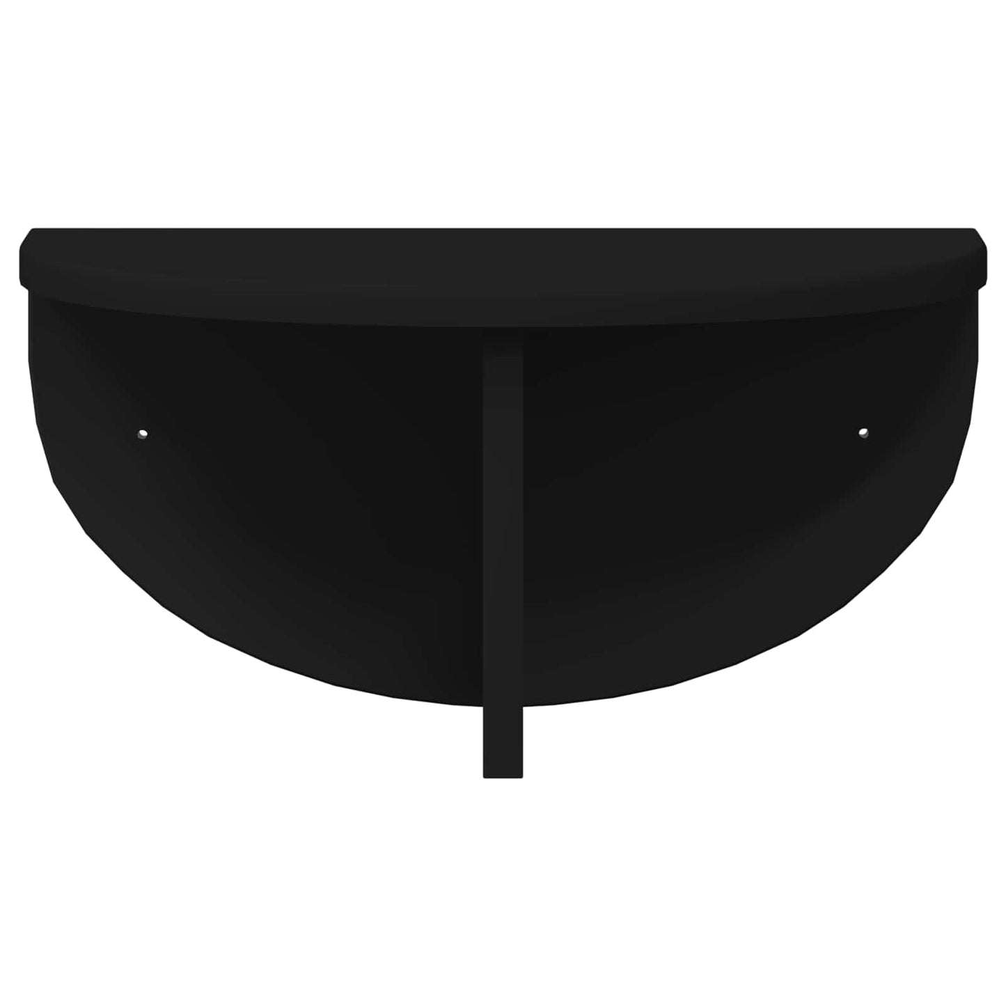 vidaXL Ράφι Τοίχου 2 pcs Μαύρο 38 x 19 x 19 εκ Επεξεργασμένο ξύλο