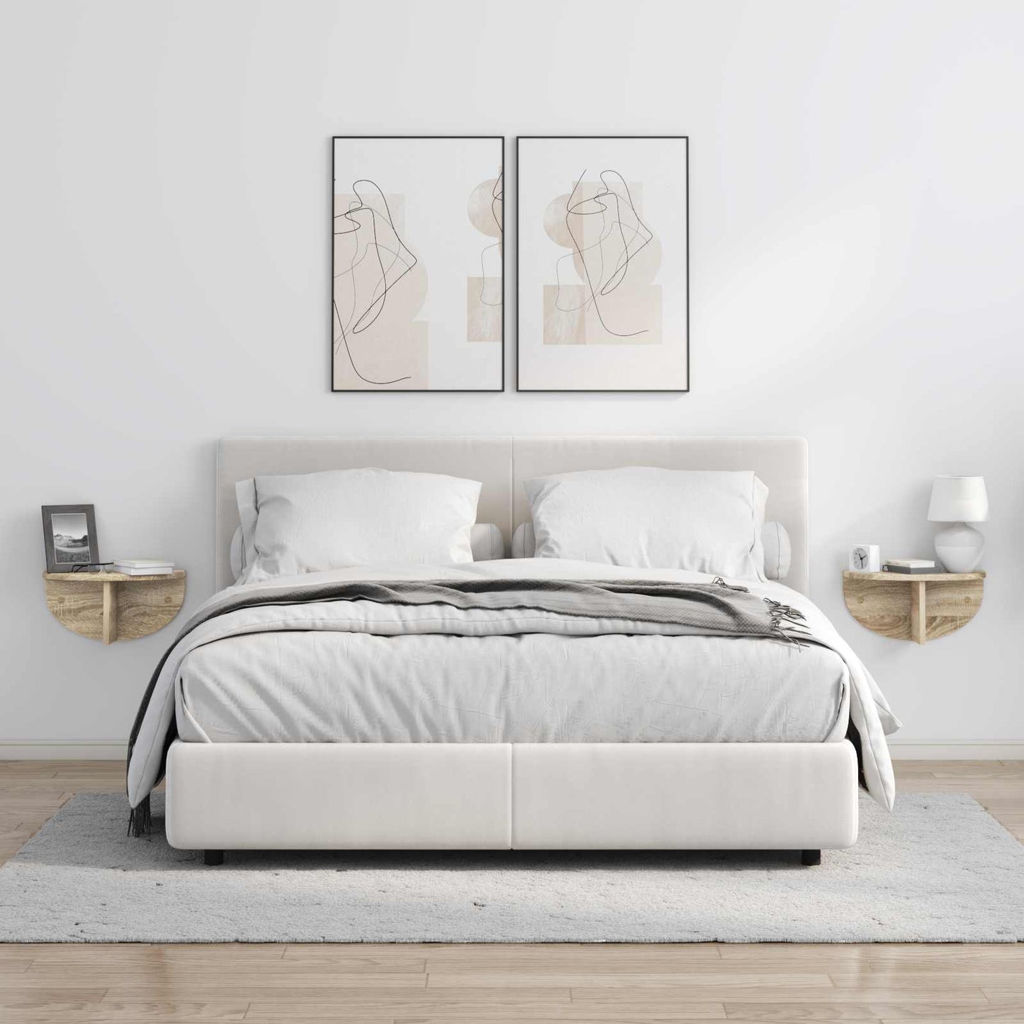 vidaXL Ράφι Τοίχου Επιτοίχιο Δρύς Sonoma 38 x 19 x 19 εκ