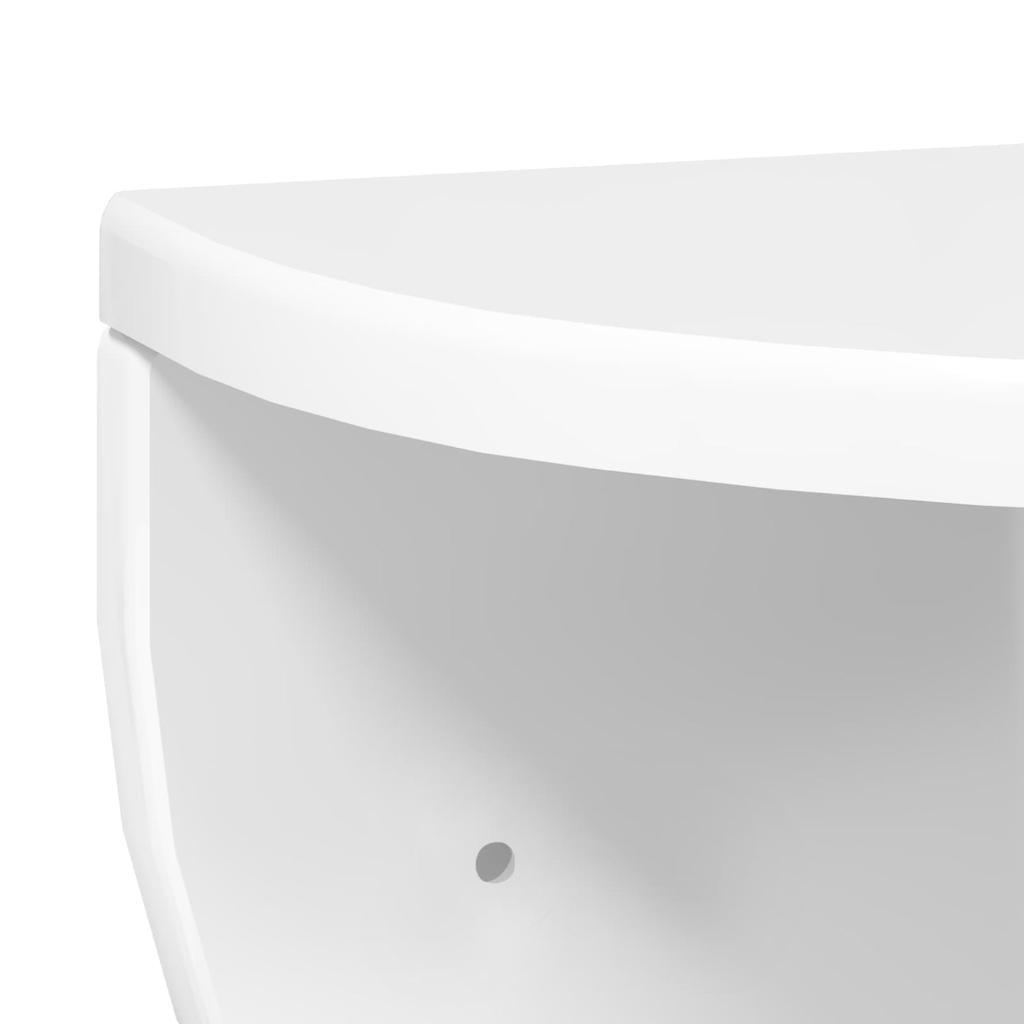 vidaXL Ράφι Τοίχου 2 pcs Υψηλής γυαλάδας λευκό 38 x 19 x 19 εκ