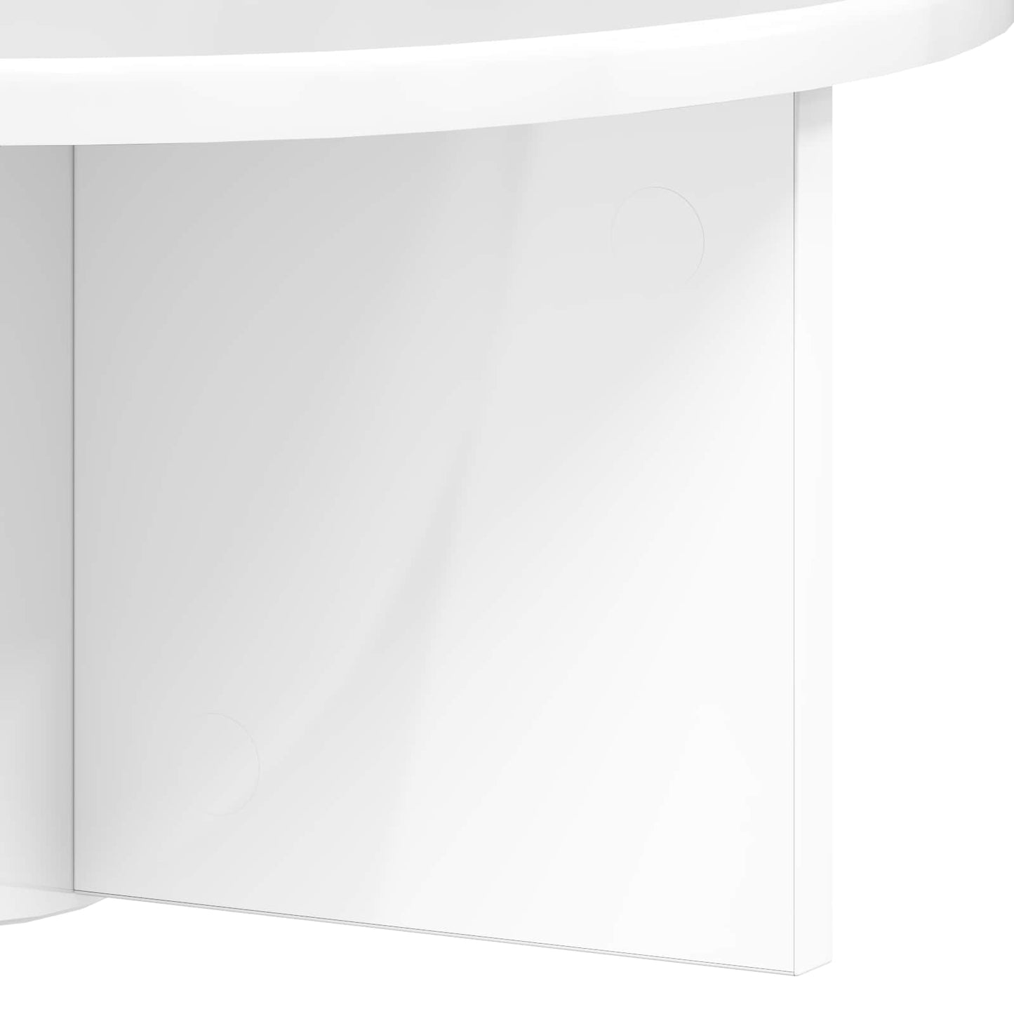 vidaXL Ράφι Τοίχου 2 pcs Υψηλής γυαλάδας λευκό 38 x 19 x 19 εκ