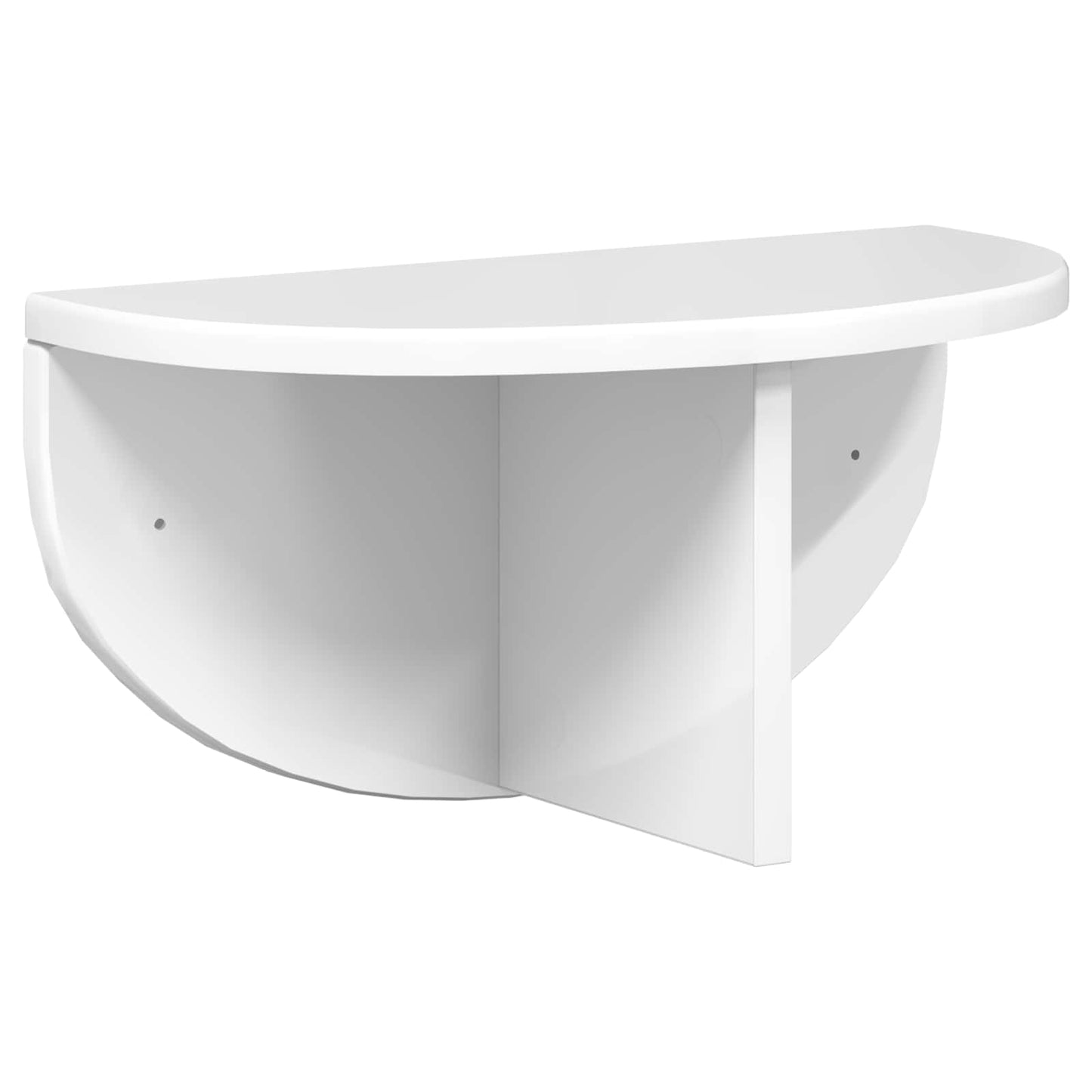 vidaXL Ράφι Τοίχου 2 pcs Υψηλής γυαλάδας λευκό 38 x 19 x 19 εκ