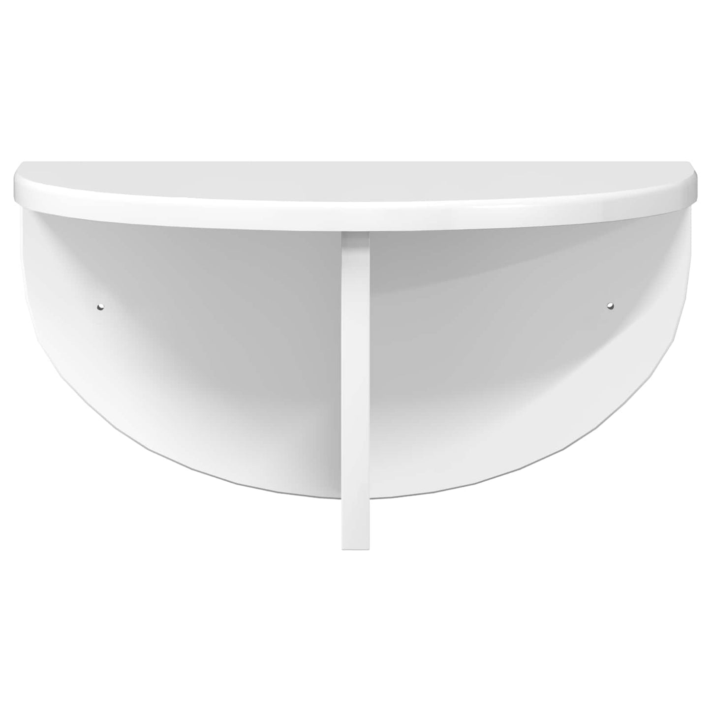 vidaXL Ράφι Τοίχου 2 pcs Υψηλής γυαλάδας λευκό 38 x 19 x 19 εκ