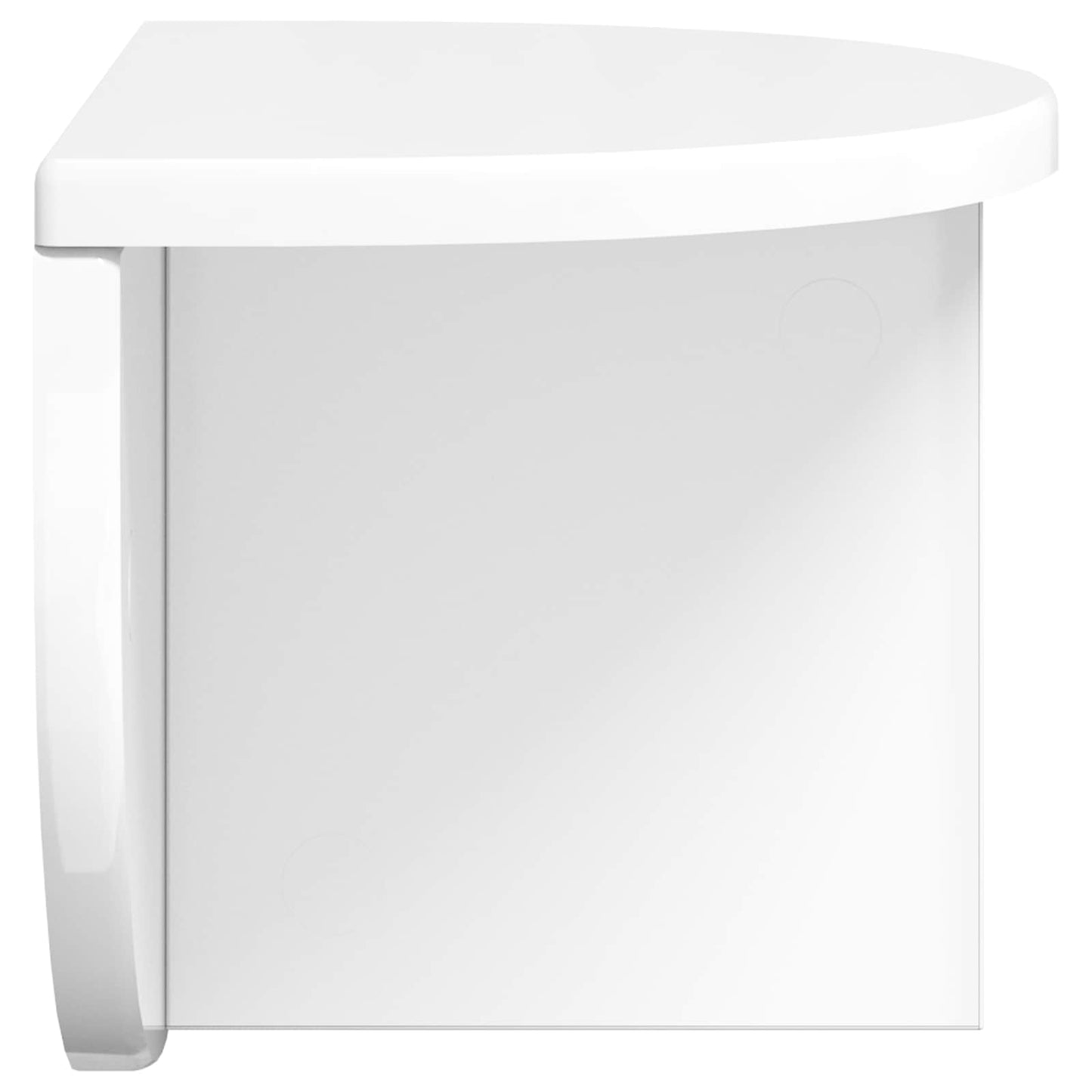 vidaXL Ράφι Τοίχου 2 pcs Υψηλής γυαλάδας λευκό 38 x 19 x 19 εκ