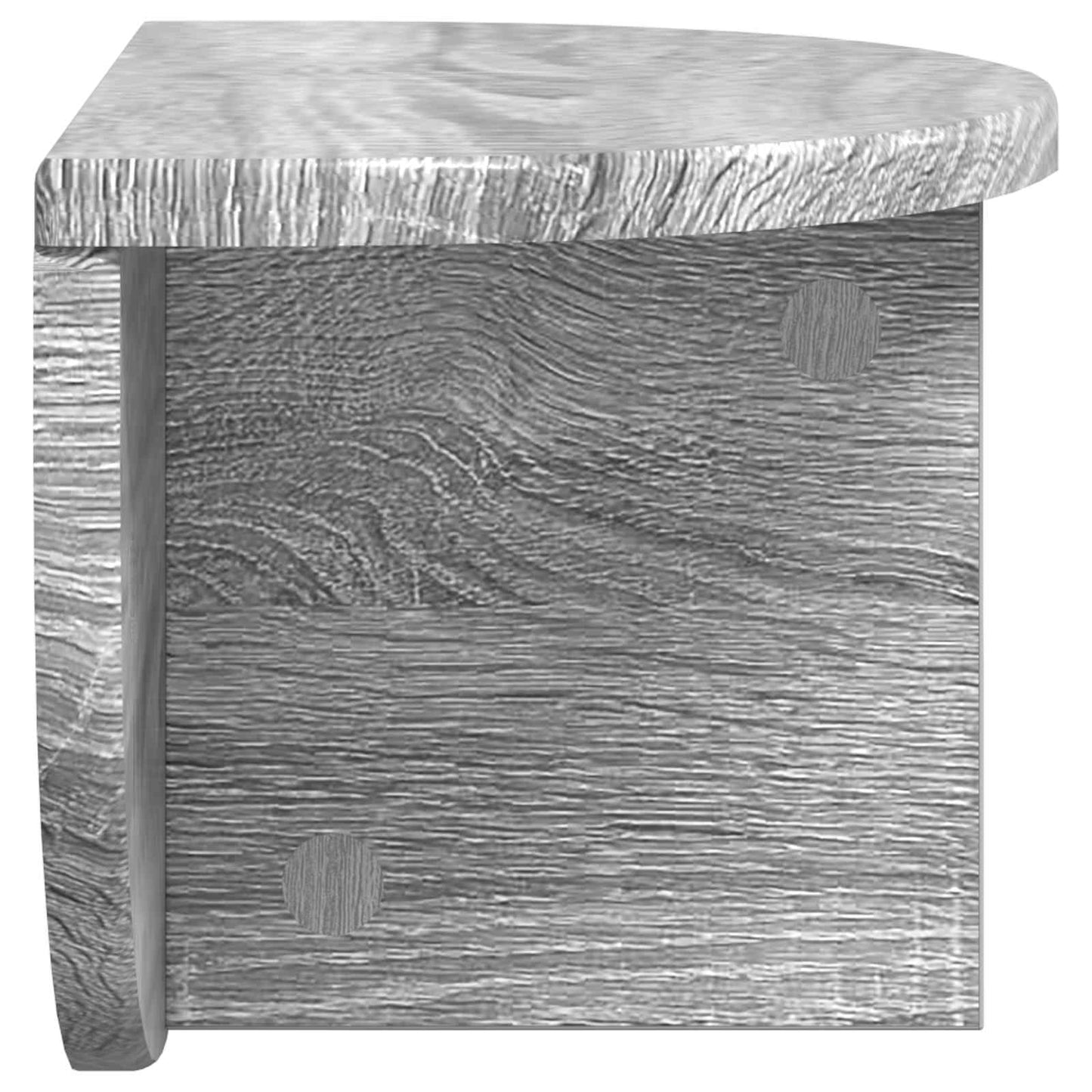 vidaXL Ράφι Τοίχου Επιτοίχιο 2 pcs Γκρίζο Σονομα 38 x 19 x 19 εκ