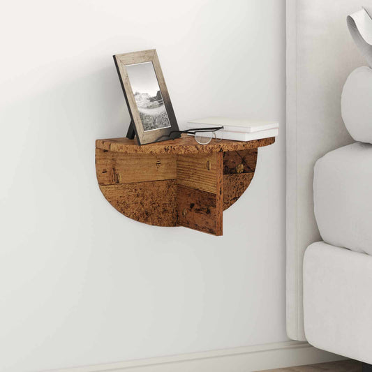 vidaXL Ράφι Τοίχου 2 τμχ. Παλιό ξύλο 38 x 19 x 19 εκ