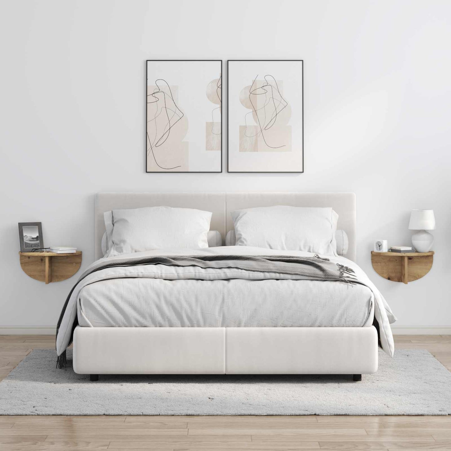 vidaXL Ράφι Τοίχου Artisan Oak 38 x 19 x 19 εκ Επεξεργασμένο ξύλο