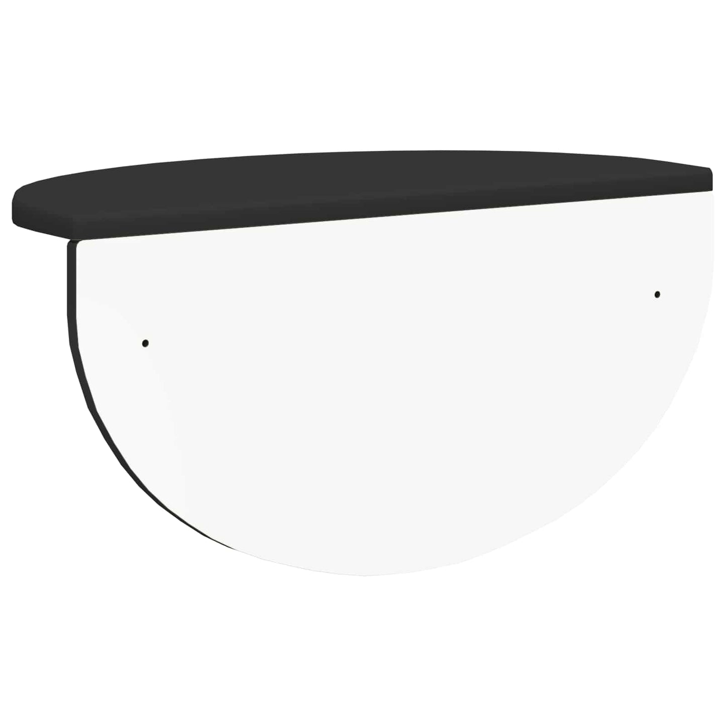 vidaXL Ράφι Τοίχου 2 pcs Μαύρο 38 x 19 x 19 εκ Επεξεργασμένο ξύλο