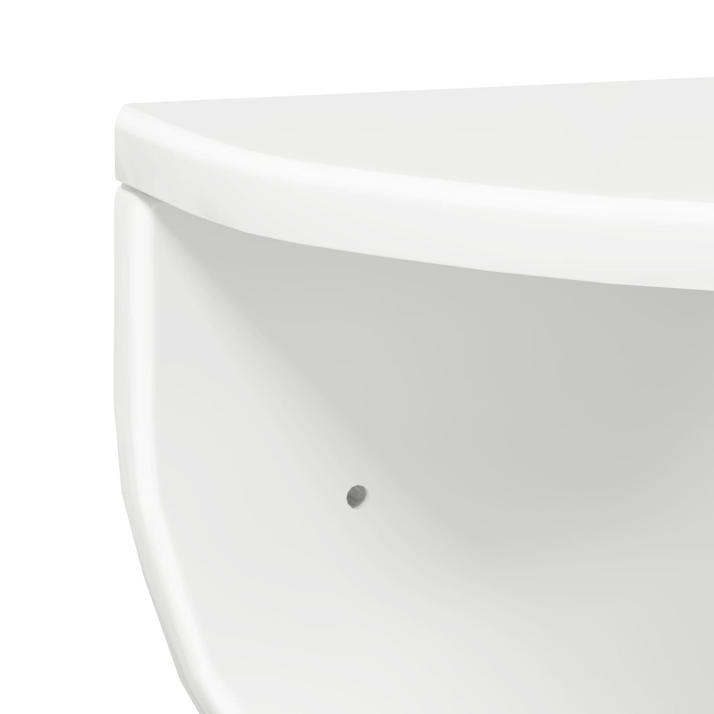 vidaXL Ράφι Τοίχου 2 pcs Υψηλής γυαλάδας λευκό 38 x 19 x 19 εκ