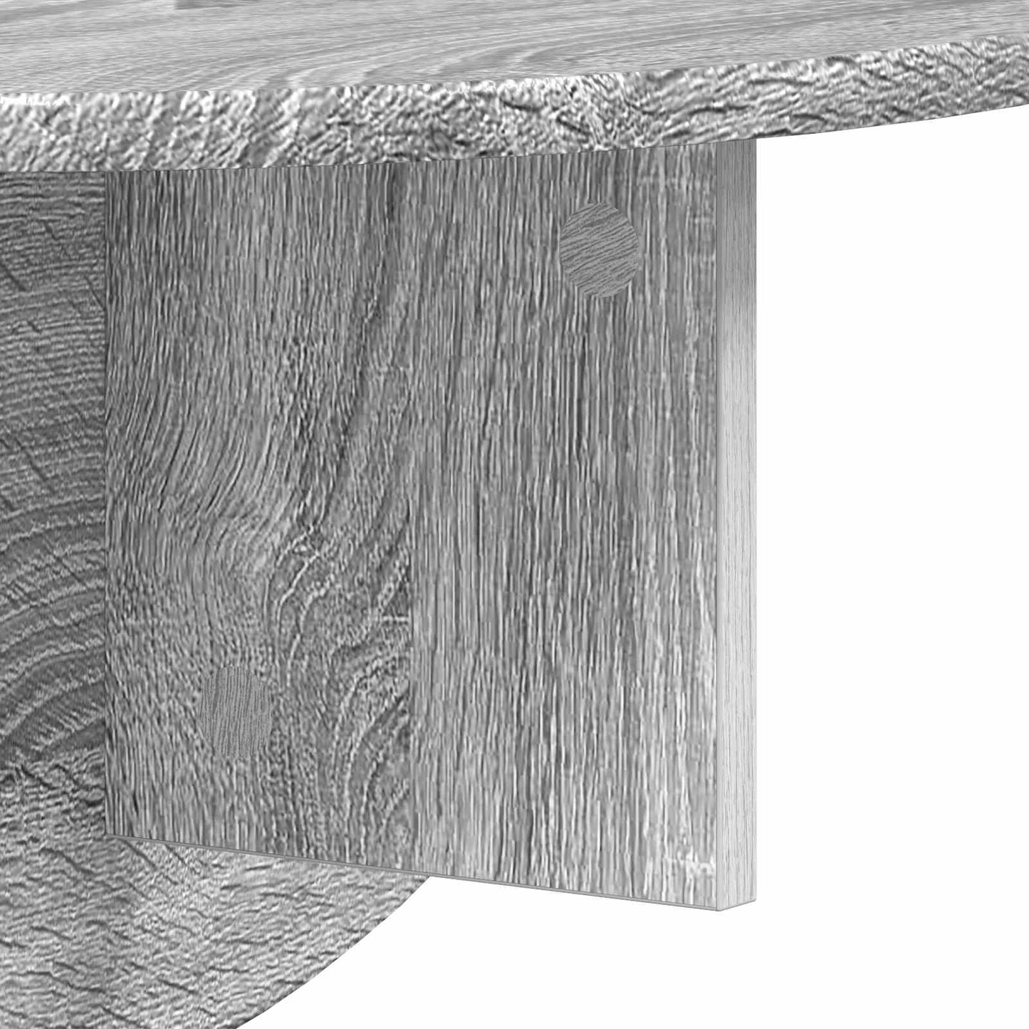 vidaXL Ράφι Τοίχου Γκρίζο Σονομα 38 x 19 x 19 εκ Επεξεργασμένο ξύλο