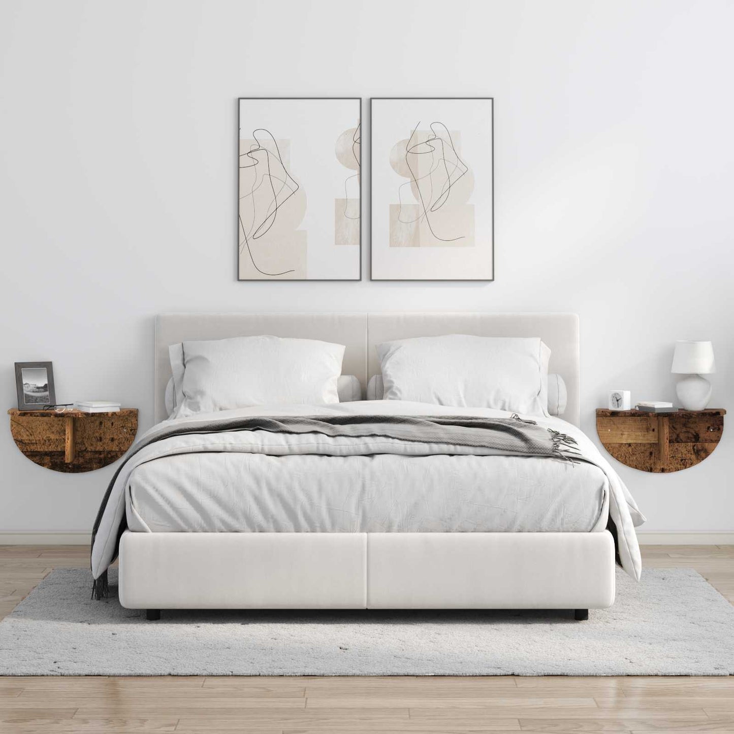 vidaXL Ράφι Τοίχου Παλιό ξύλο 38 x 19 x 19 εκ Επεξεργασμένο ξύλο