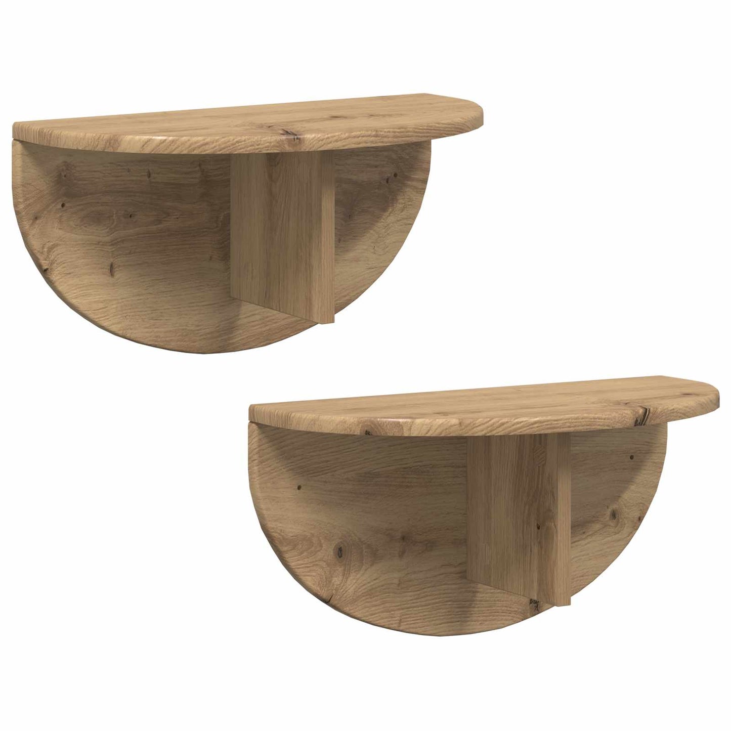 vidaXL Ράφι Τοίχου Επιτοίχιο 2 pcs Artisan Oak 38 x 19 x 19 εκ
