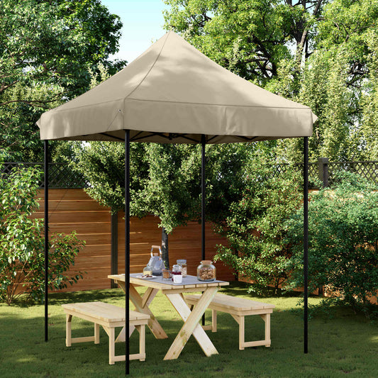 vidaXL Σκηνή Πάρτυ Taupe 200 x 200 x 306 εκ. Ύφασμα Όξφορντ
