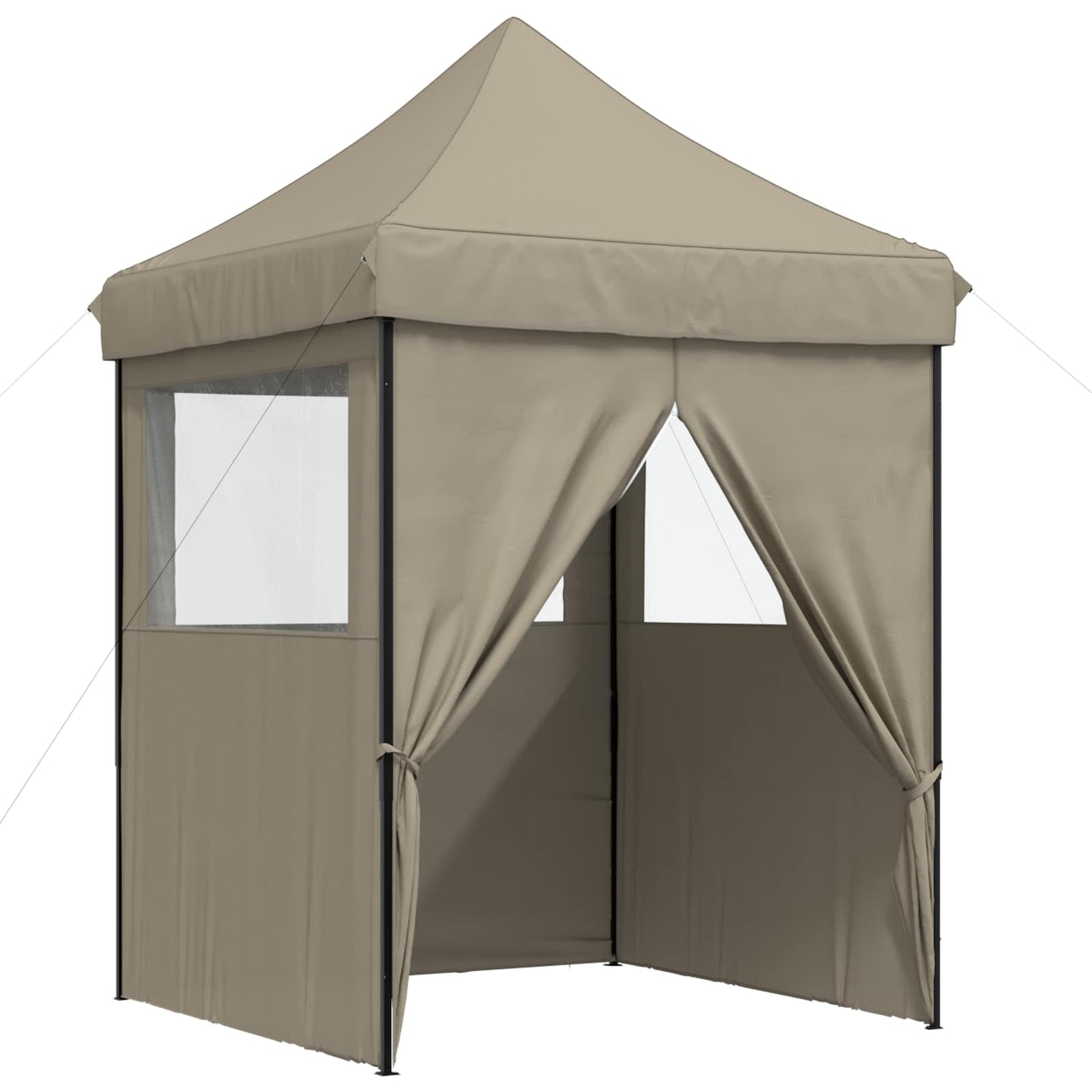 vidaXL Σκηνή Πάρτυ Taupe 200 x 200 x 306 εκ. Ύφασμα Όξφορντ