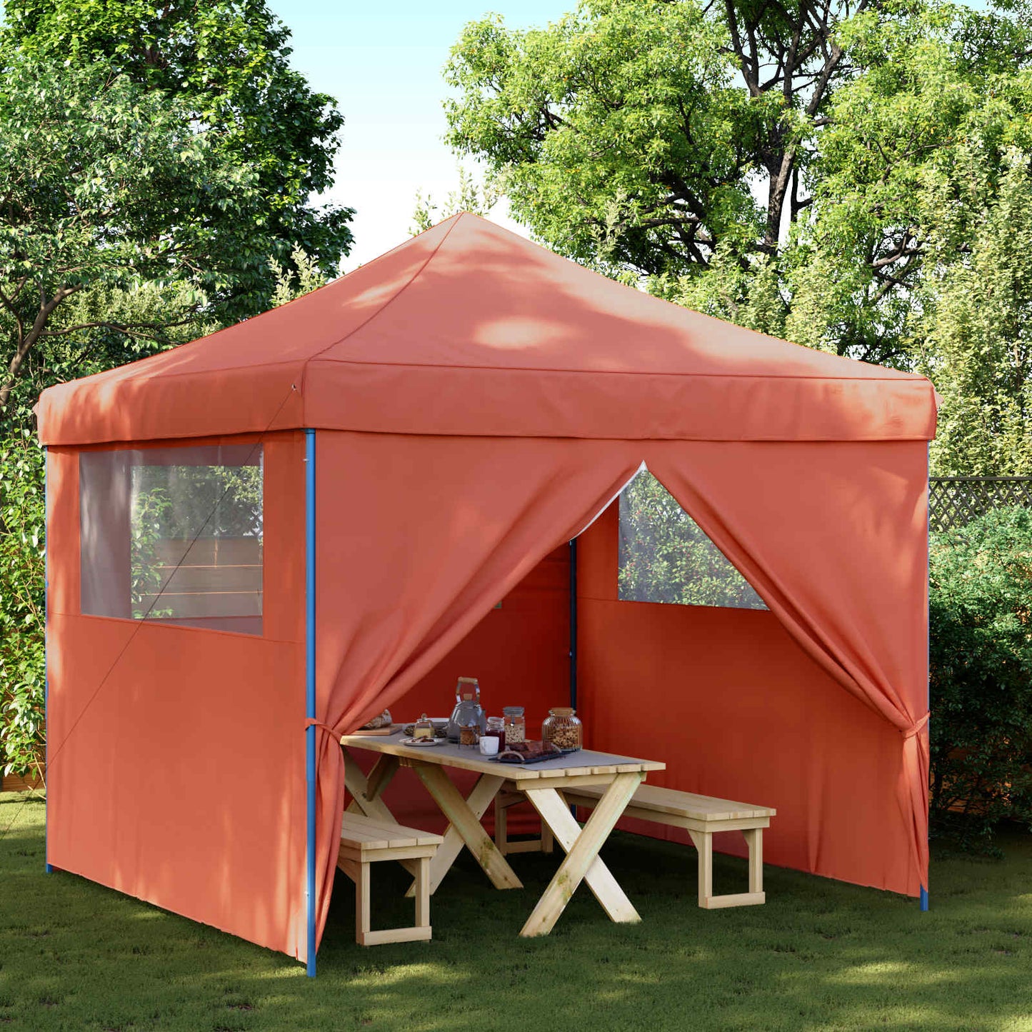 vidaXL Σκηνή Πάρτυ 292 x 292 x 315 εκ Τερακότα Ύφασμα Όξφορντ
