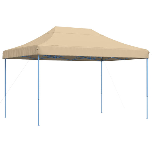 vidaXL Σκηνή Πάρτυ Μπεζ 279 x 410 x 315 εκ. Ύφασμα Όξφορντ