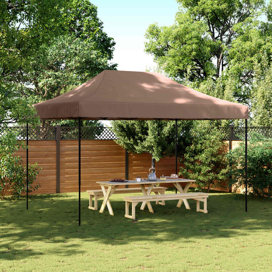 vidaXL Σκηνή Πάρτυ Καφέ 279 x 410 x 315 εκ. Ύφασμα Όξφορντ