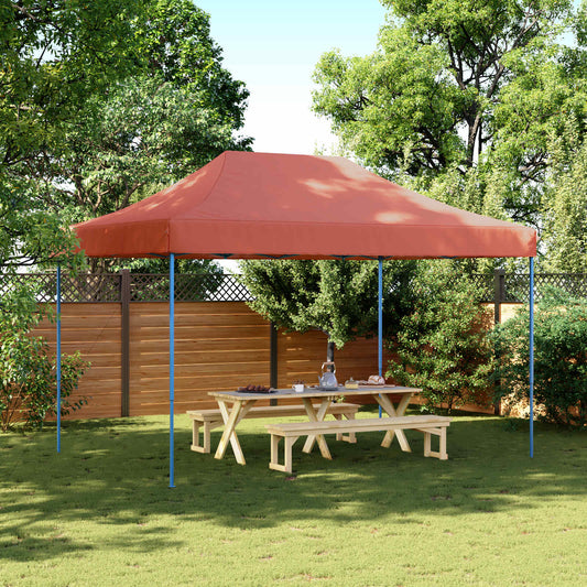 vidaXL Σκηνή Πάρτυ Τερακότα 279 x 410 x 315 εκ. Ύφασμα Όξφορντ