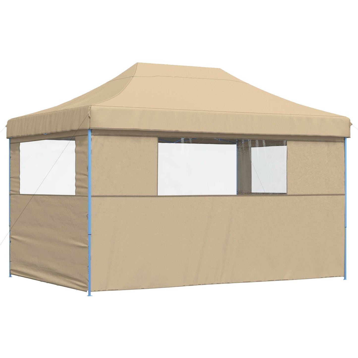 vidaXL Σκηνή Πάρτυ Μπεζ 279 x 410 x 315 εκ. Ύφασμα Όξφορντ
