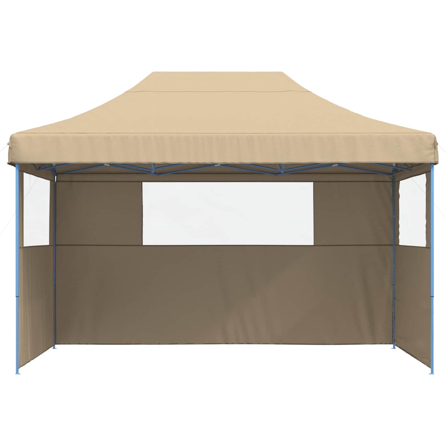 vidaXL Σκηνή Πάρτυ Μπεζ 279 x 410 x 315 εκ. Ύφασμα Όξφορντ