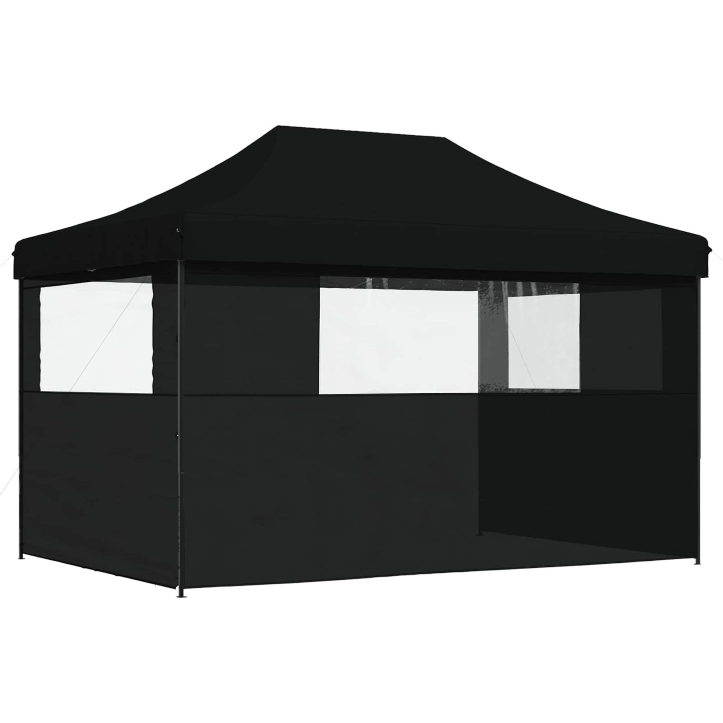 vidaXL Σκηνή Πάρτυ Μαύρο 279 x 410 x 315 εκ. Ύφασμα Όξφορντ