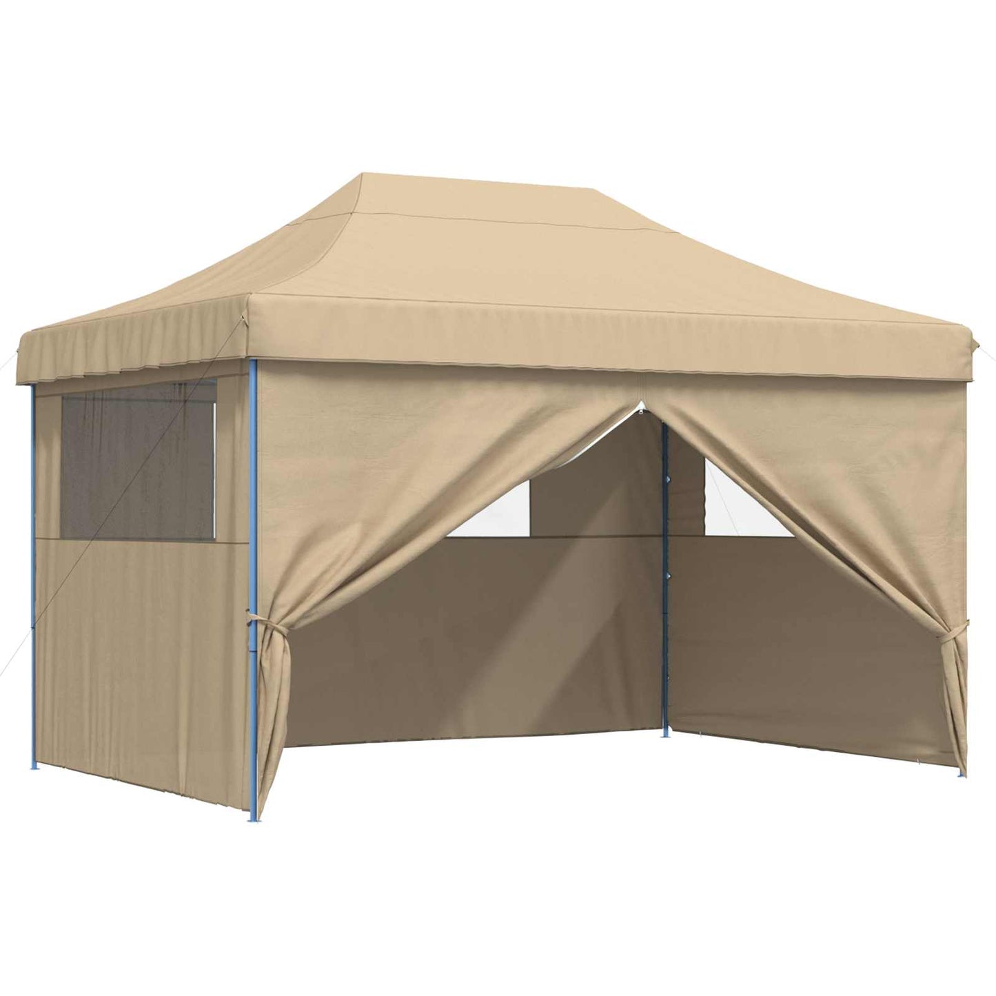vidaXL Σκηνή Πάρτυ Μπεζ 279 x 410 x 315 εκ. Ύφασμα Όξφορντ