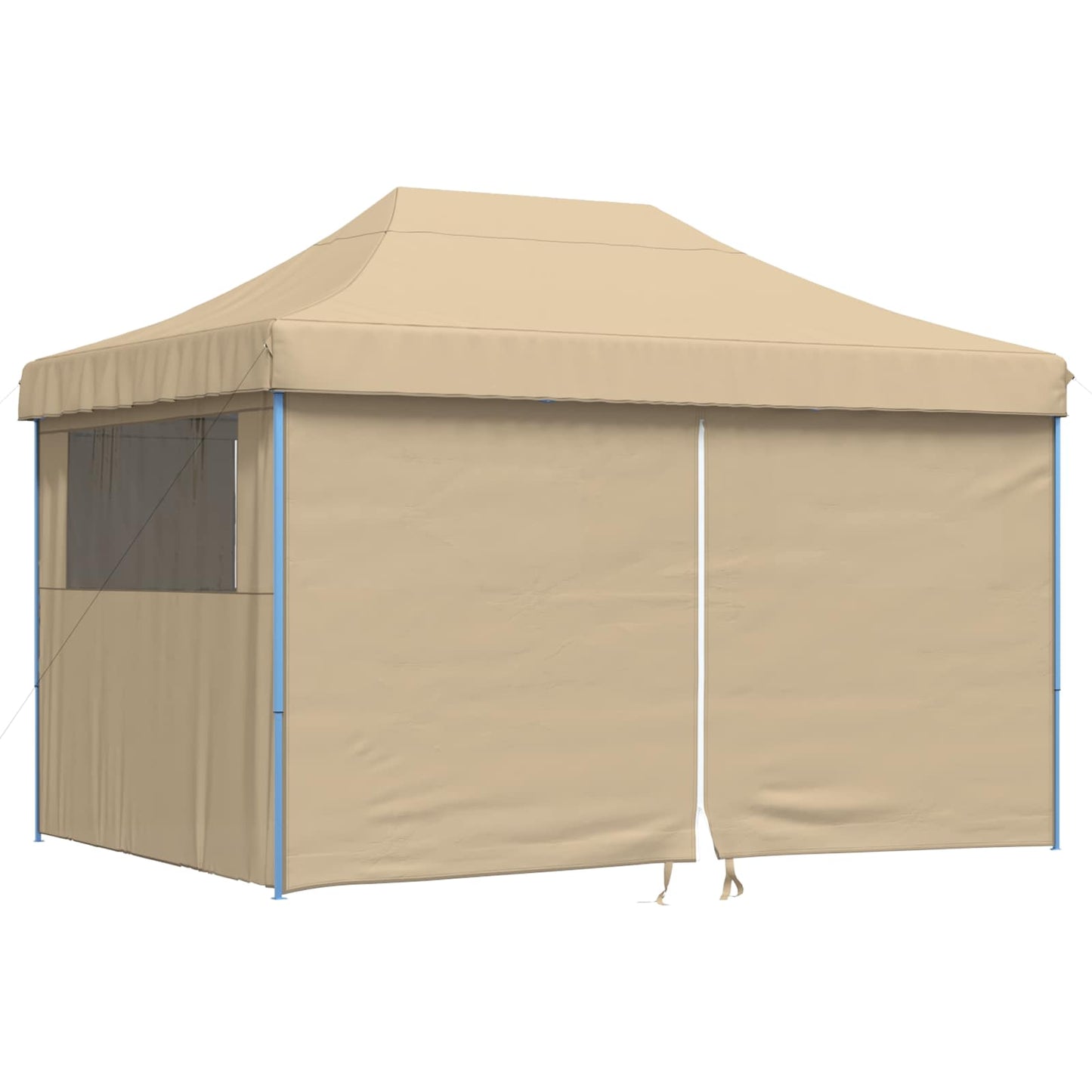 vidaXL Σκηνή Πάρτυ Μπεζ 279 x 410 x 315 εκ. Ύφασμα Όξφορντ